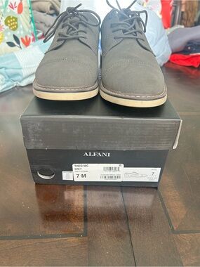 Alfani Theo Grey Men's Casual Lace-Up Shoes